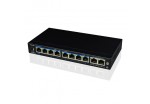 BroxNet BRX501-FE08-2GEUP 8 Ports Fast Ethernet PoE Switch with 2 Gigabit Ethernet Uplink Ports, 120W